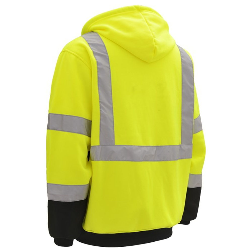 GSS Safety Class 3 Zipper Front Hooded Sweatshirt from Columbia Safety